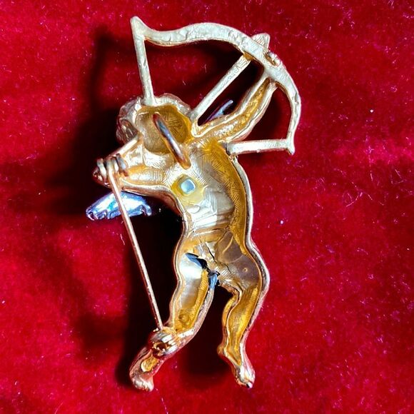 Set of 2 Gold & Silver Angel Brooches - Picture 6 of 9
